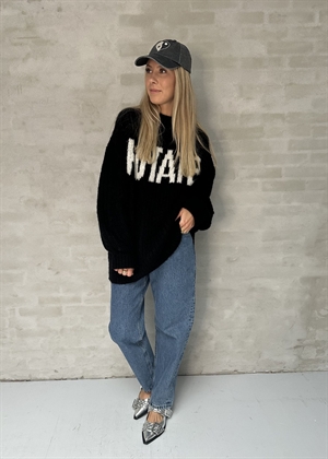 Brandy Knitted Logo sweater Black ROTATE By Birger Christensen